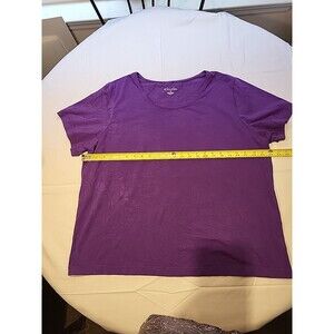 Kim Rogers Plus Women's Purple S/S Tee 1X